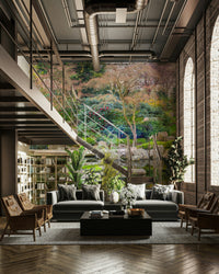 A seamless pattern for a living room or meditation space.

