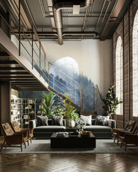 A calm and serene wall covering.

