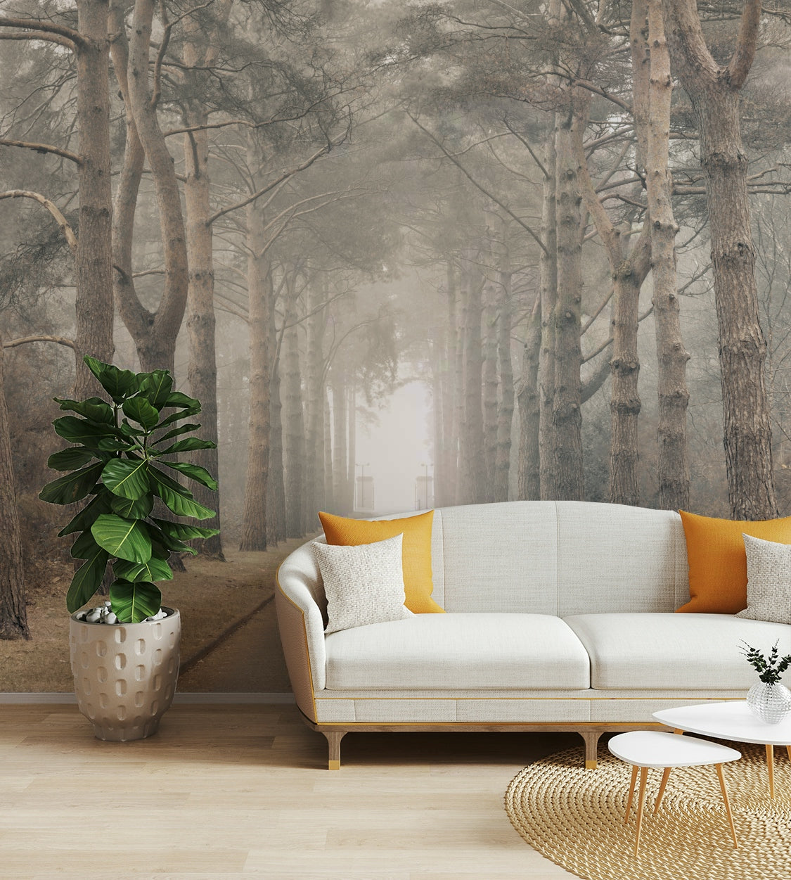 A seamless pattern for a living room or bedroom.

