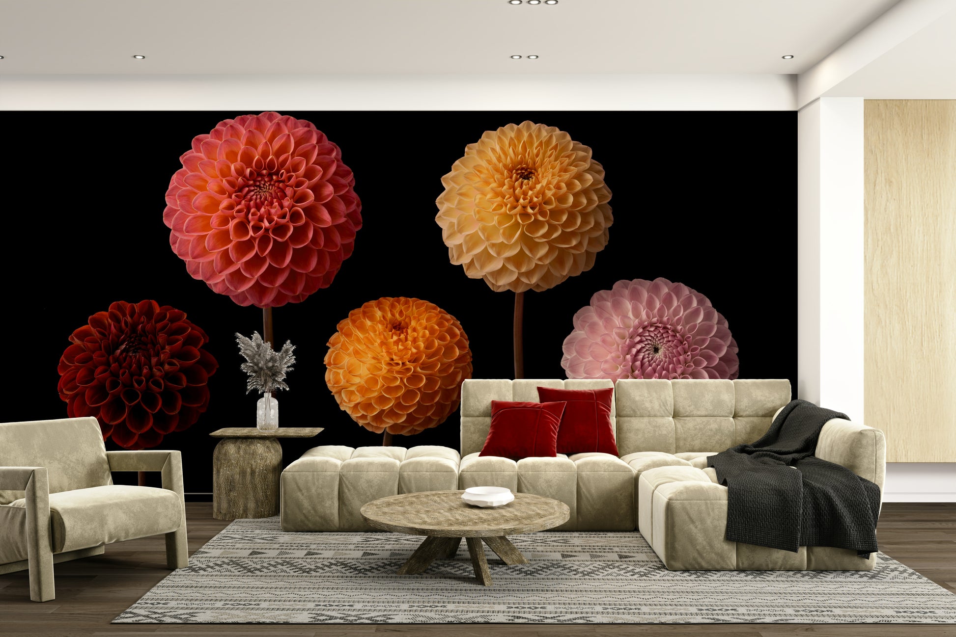 An artistic and sophisticated wall covering.

