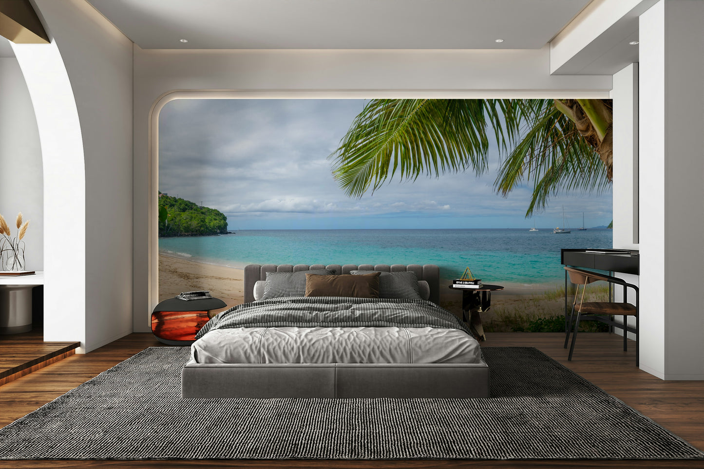 A seamless pattern for a living room or bedroom.

