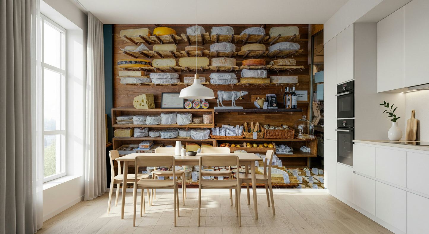 London's Organic Cheese Shop Wall Mural