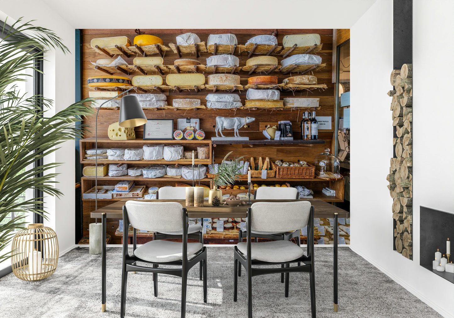 London's Organic Cheese Shop Wall Mural