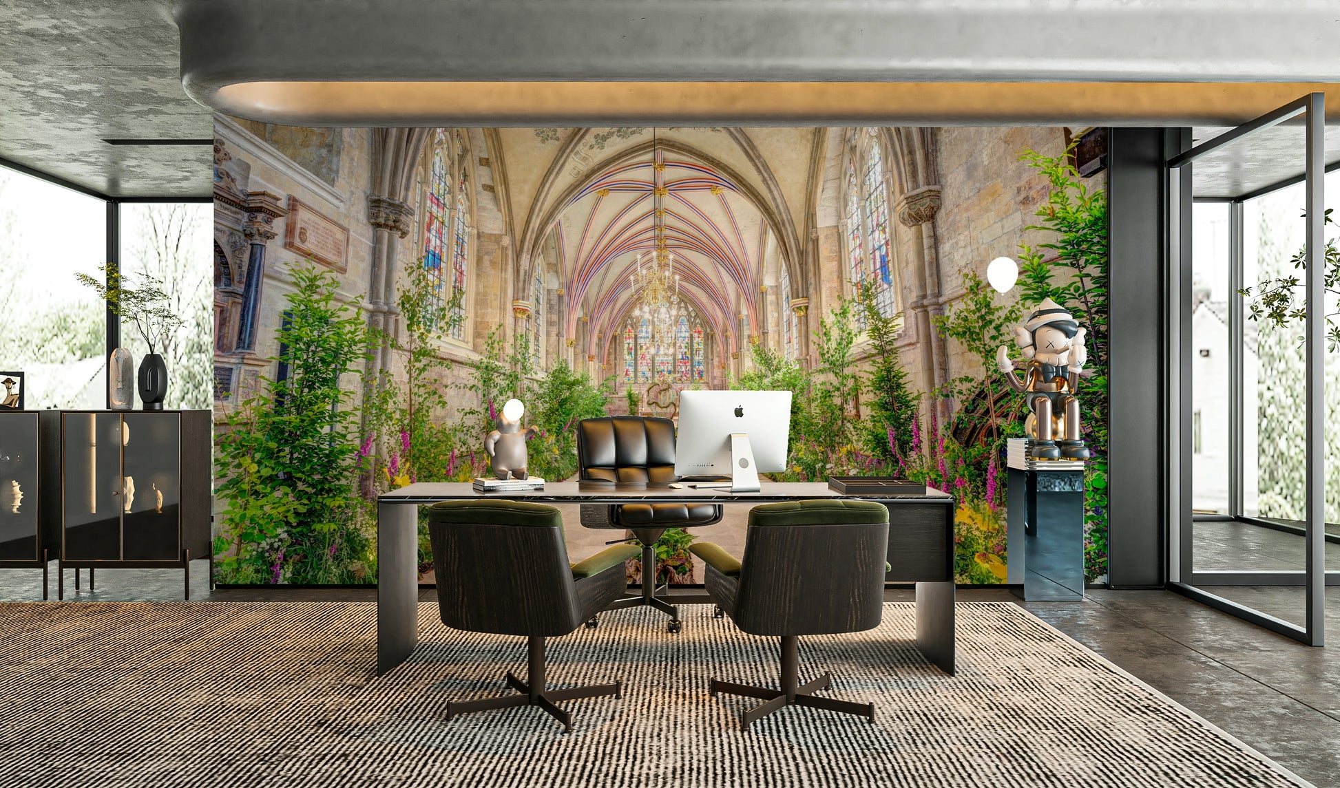 A beautiful and serene wall covering.

