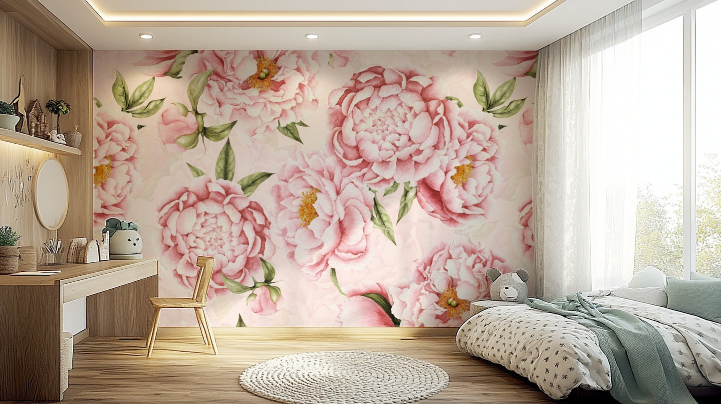 A calm and serene wall covering.

