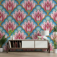 A seamless pattern for a living room or bedroom.


