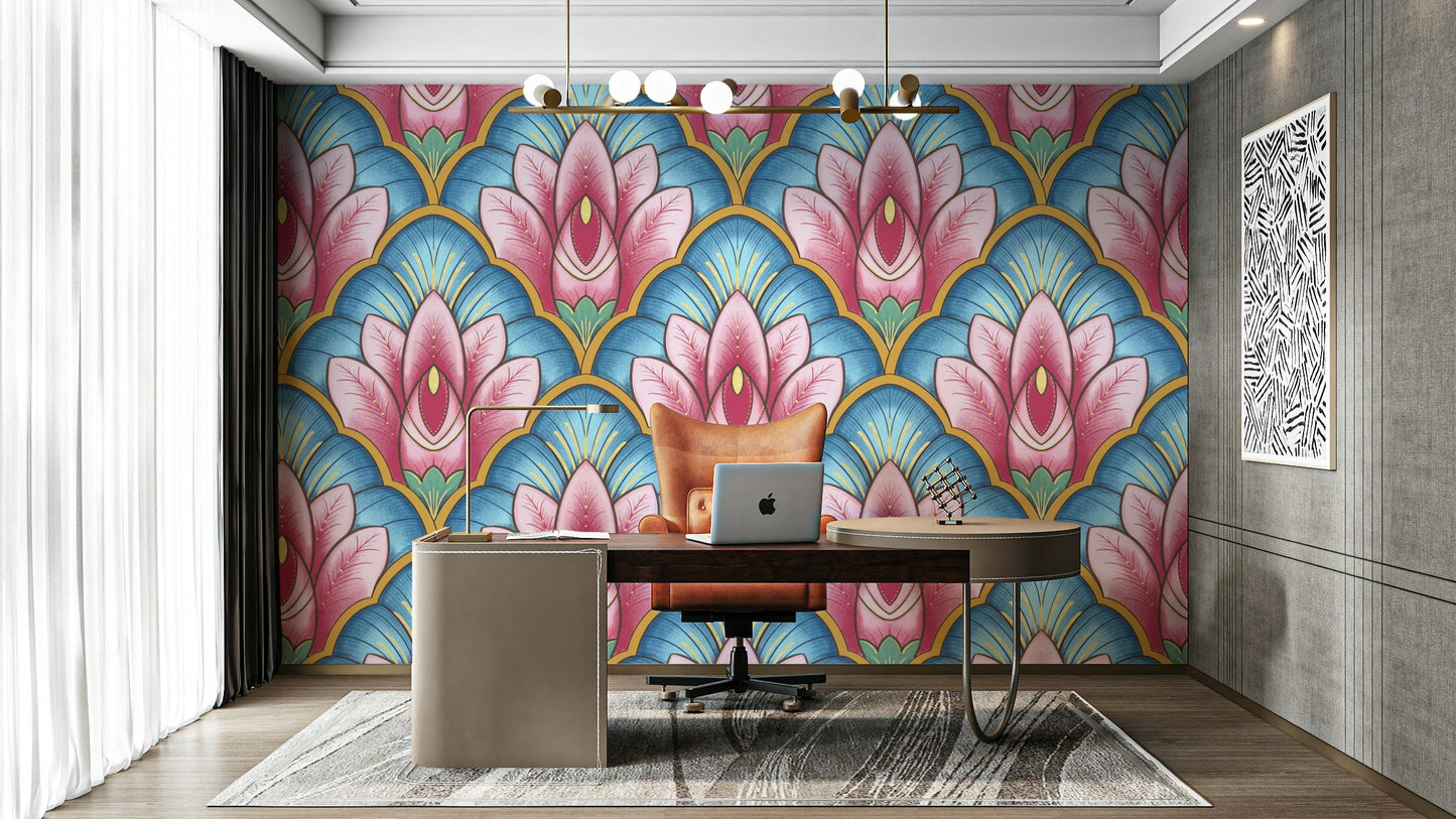 A sophisticated and luxurious wall covering.

