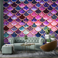 A whimsical, magical, and artistic wall covering.

