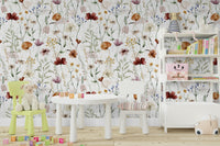 A watercolor print of a scenic meadow.

