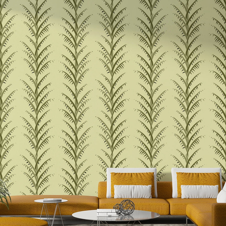 minimalist tropical leaf pattern

