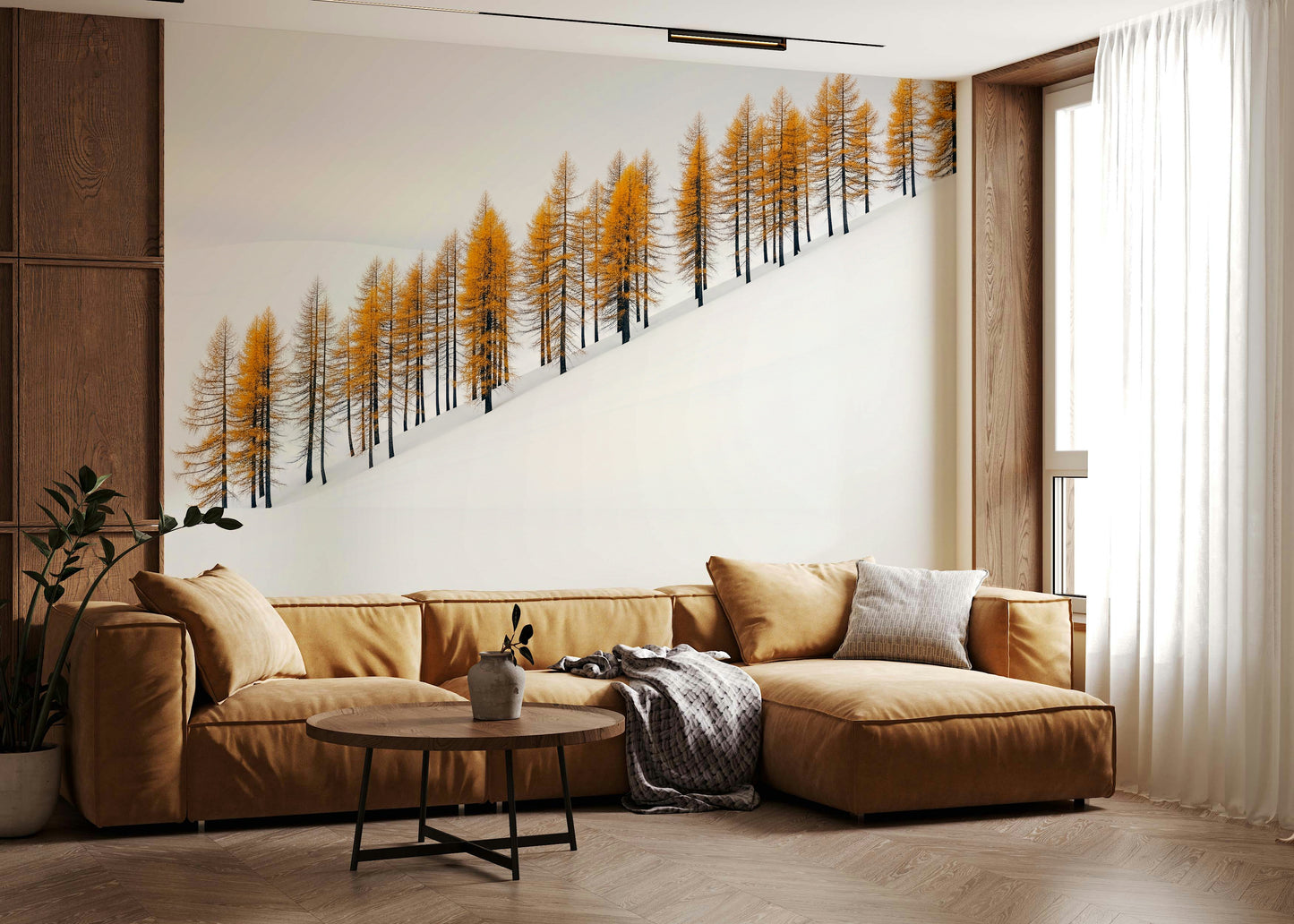 Winter's Gold Wall Mural