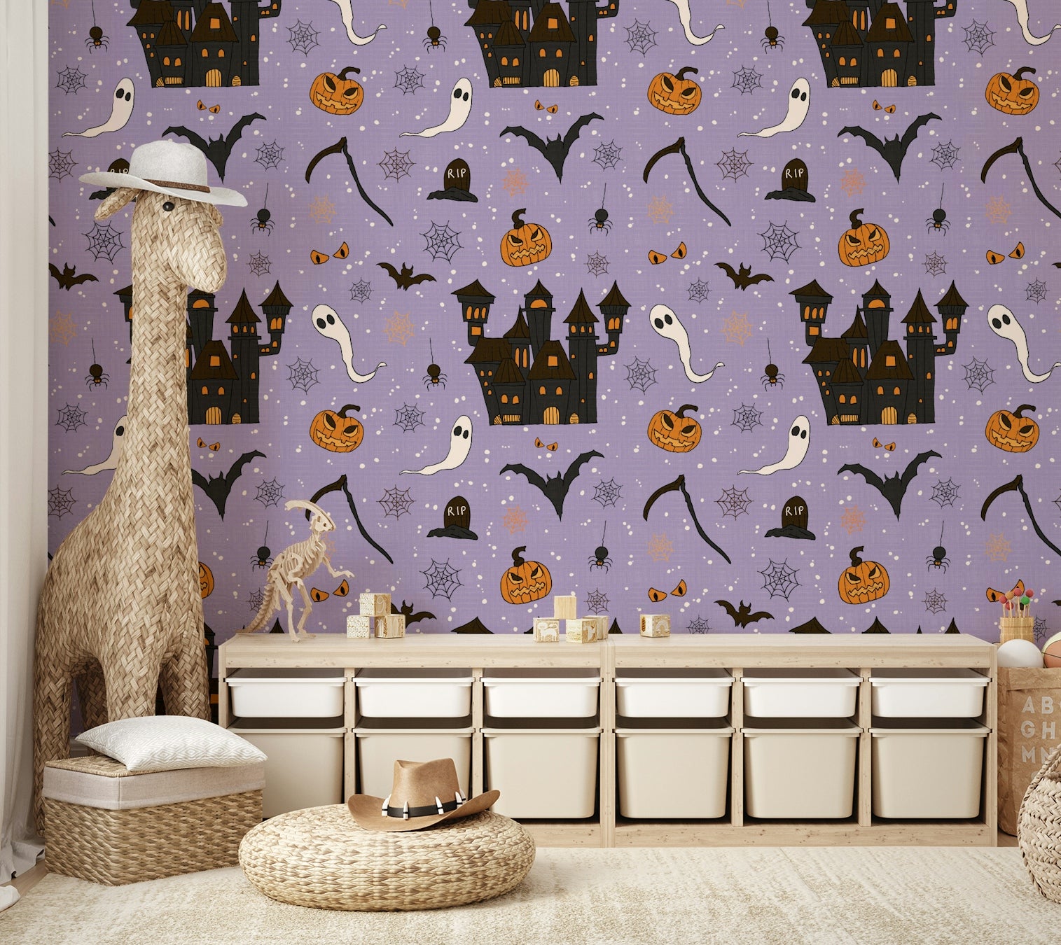 Phantom Castle Foggy Lavender dark wall art.
