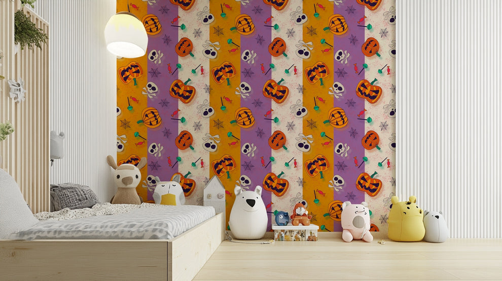 Festive Halloween Pattern Wallpaper Festive Halloween Pattern Wallpaper