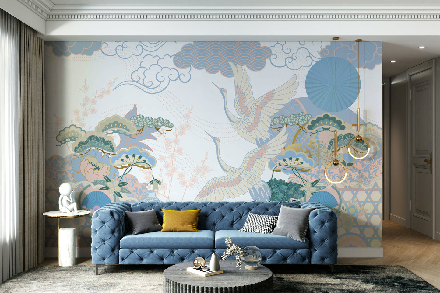 The design feels graceful and peaceful.

