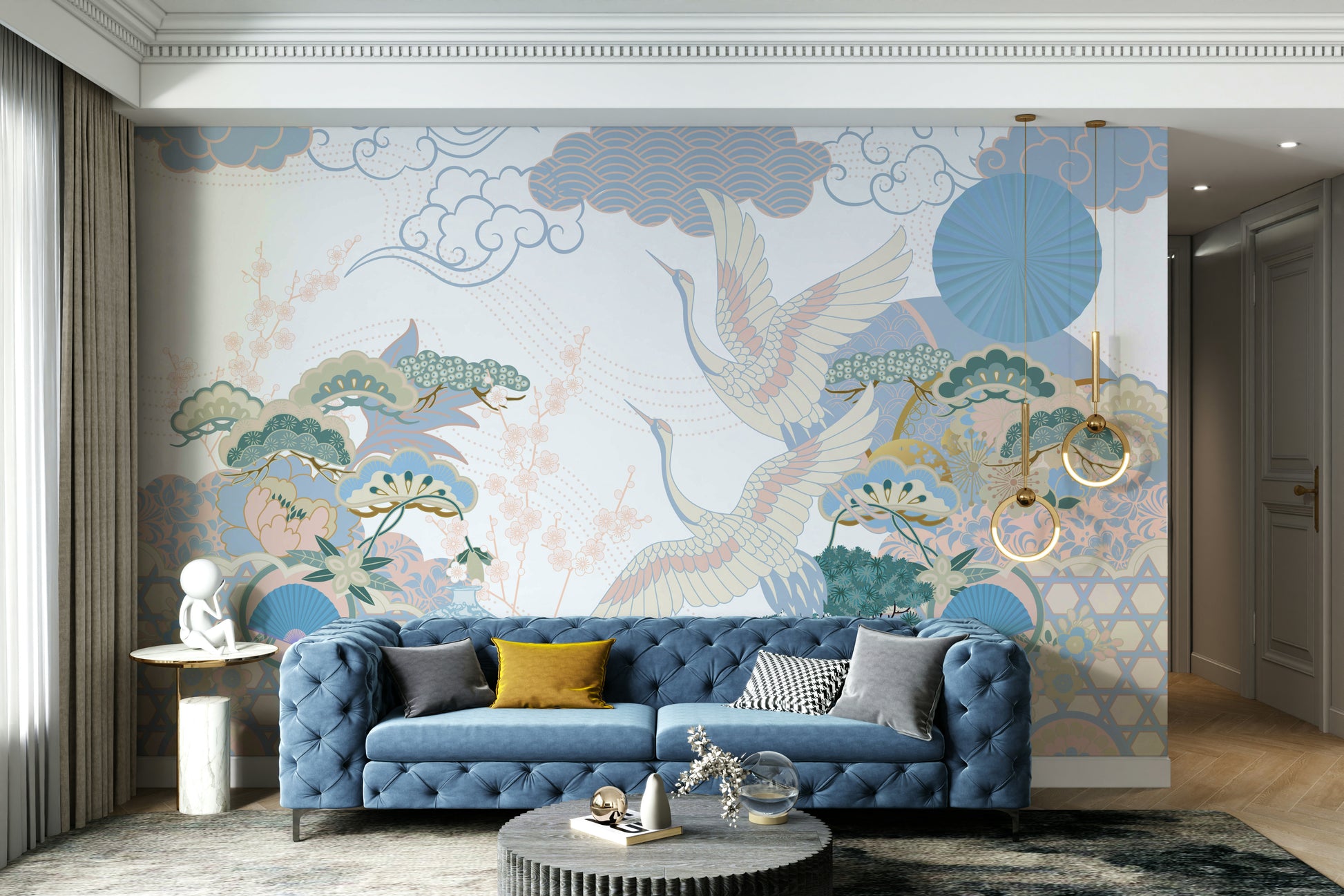 The design feels graceful and peaceful.

