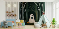 The Preppy Ghost Wall Mural⁠ - whimsical mural art.

