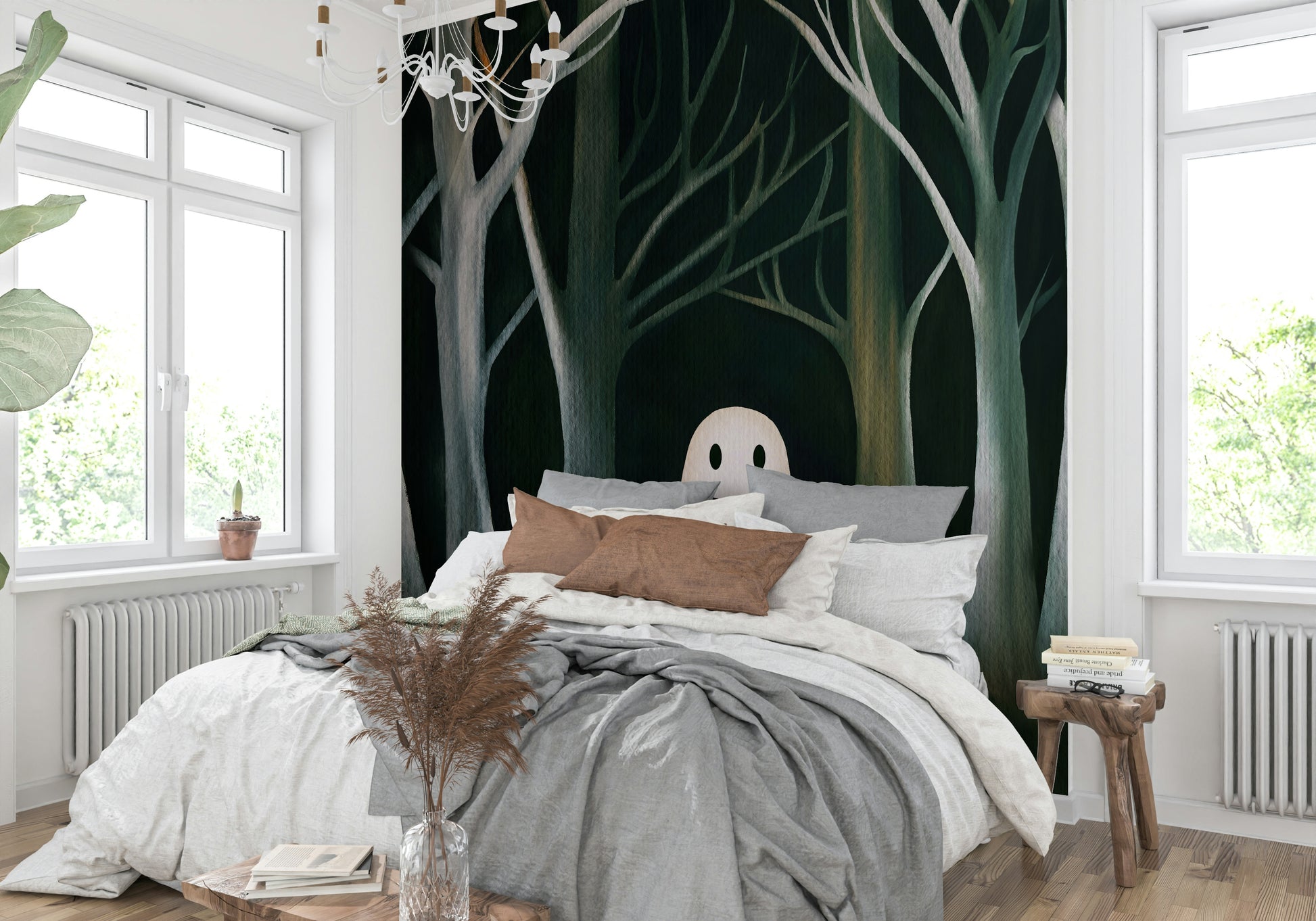 The Preppy Ghost Wall Mural⁠ - decorative wall art

