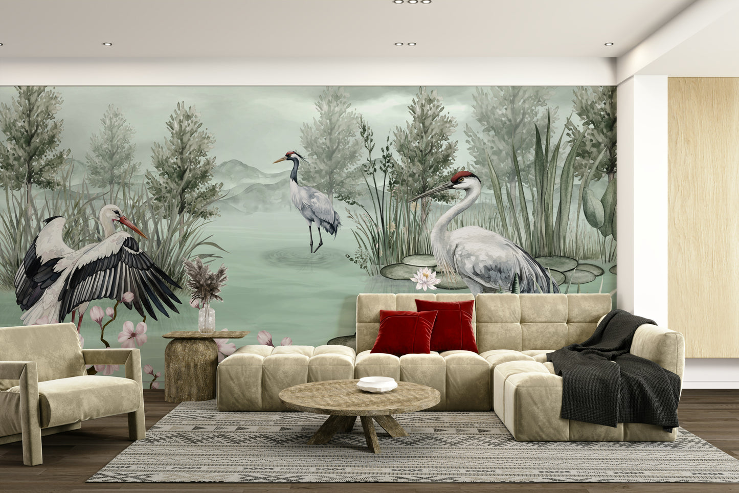 The image feels peaceful and restful.

