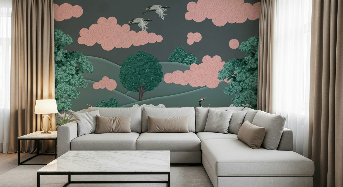 Crane's Dreamscape Wall Mural