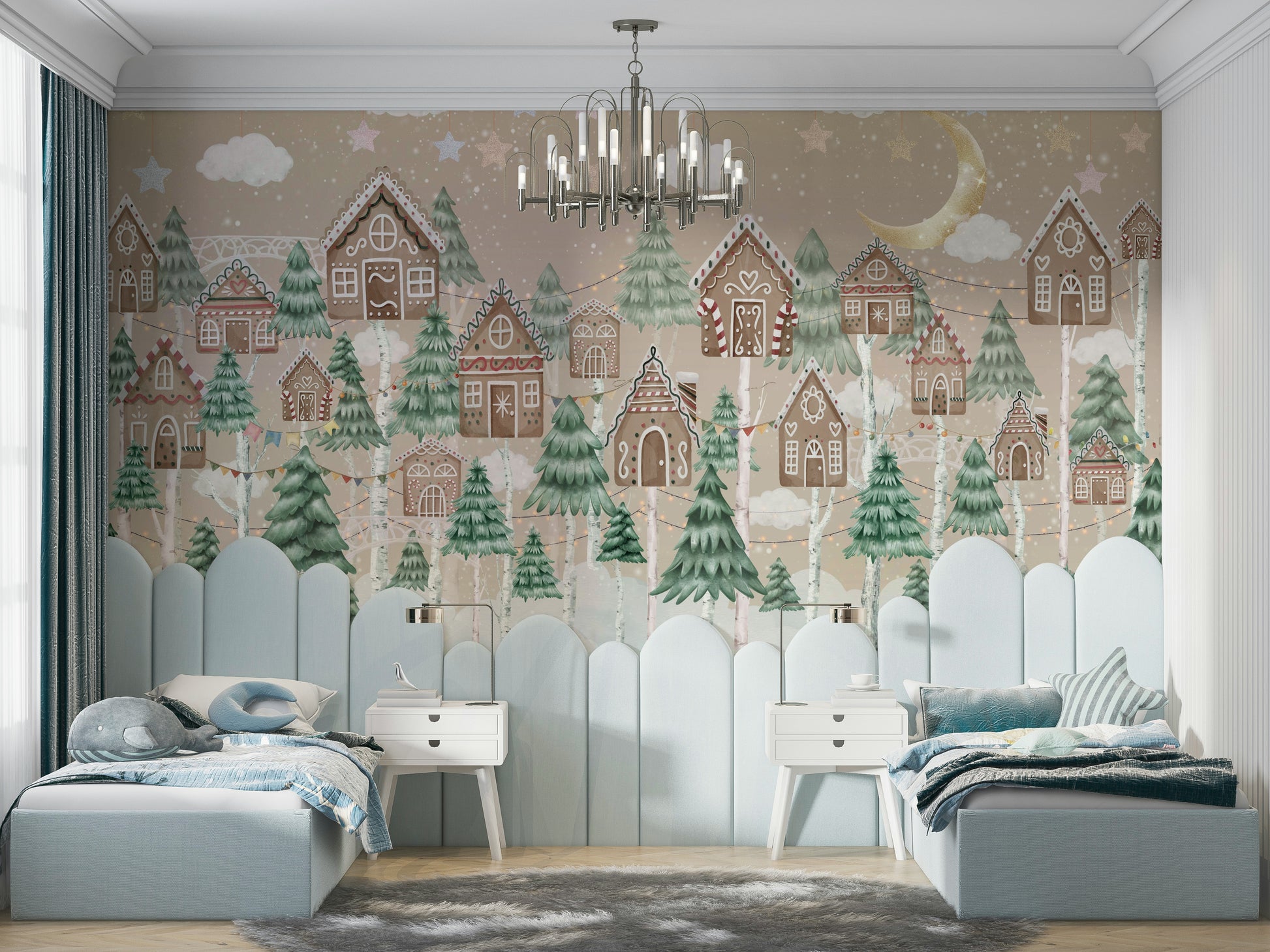 The composition is full and detailed, with a sense of winter charm.

