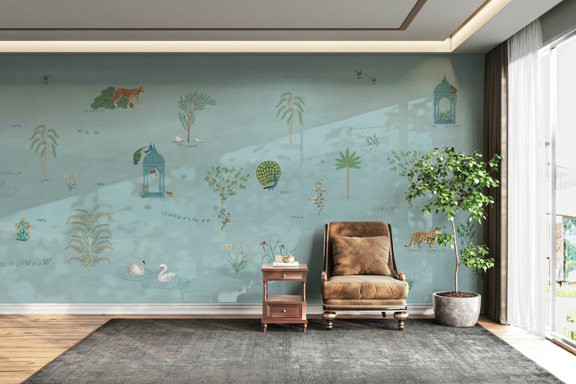 The image feels peaceful and restful.

