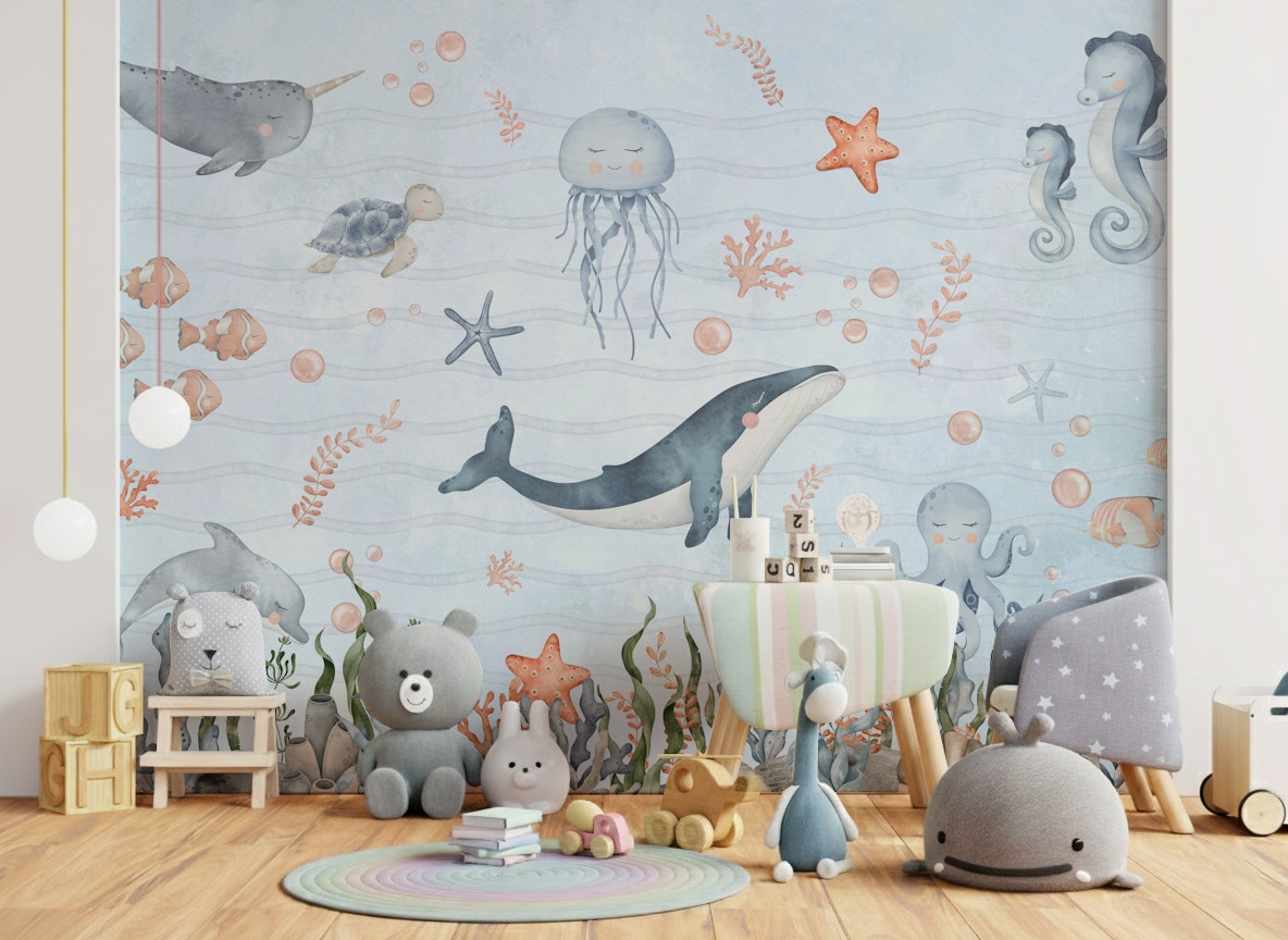 Sea Friends' Nursery Wall Mural