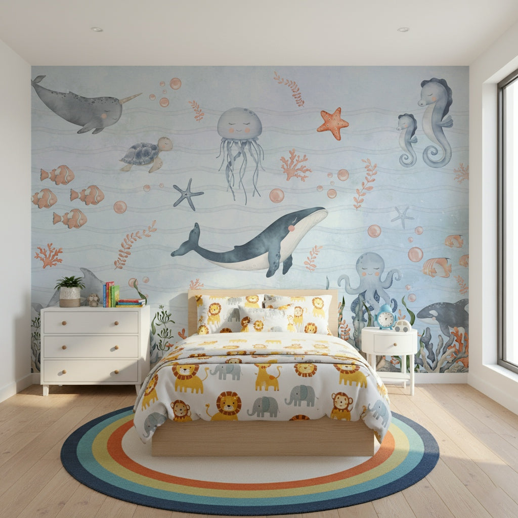 Sea Friends' Nursery Wall Mural
