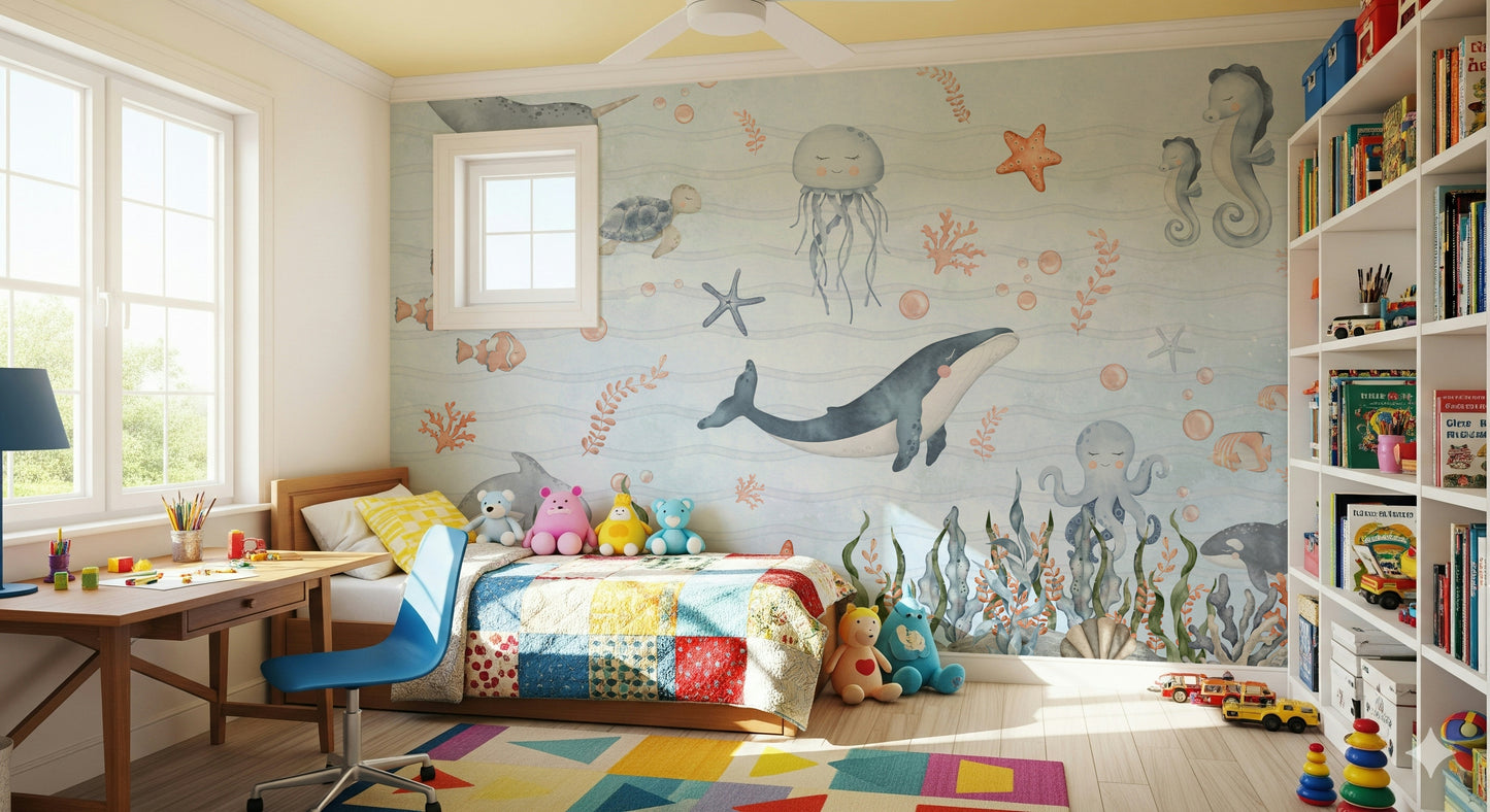 Sea Friends' Nursery Wall Mural