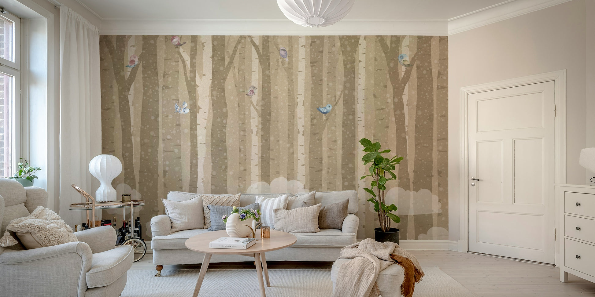 The design feels graceful and peaceful.

