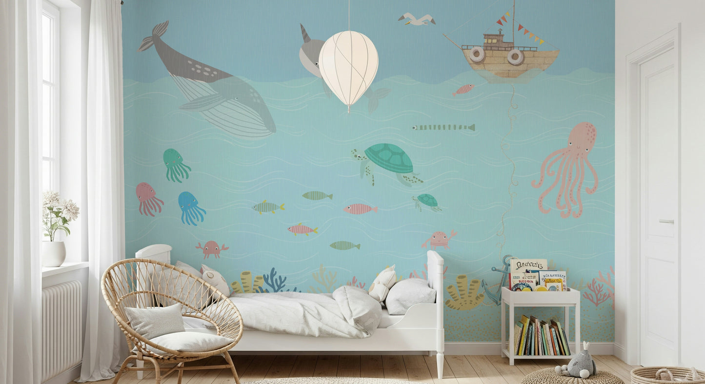 Ocean Friends' Playtime Wall Mural