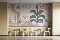 The colors are muted and gentle, with blended hues.

