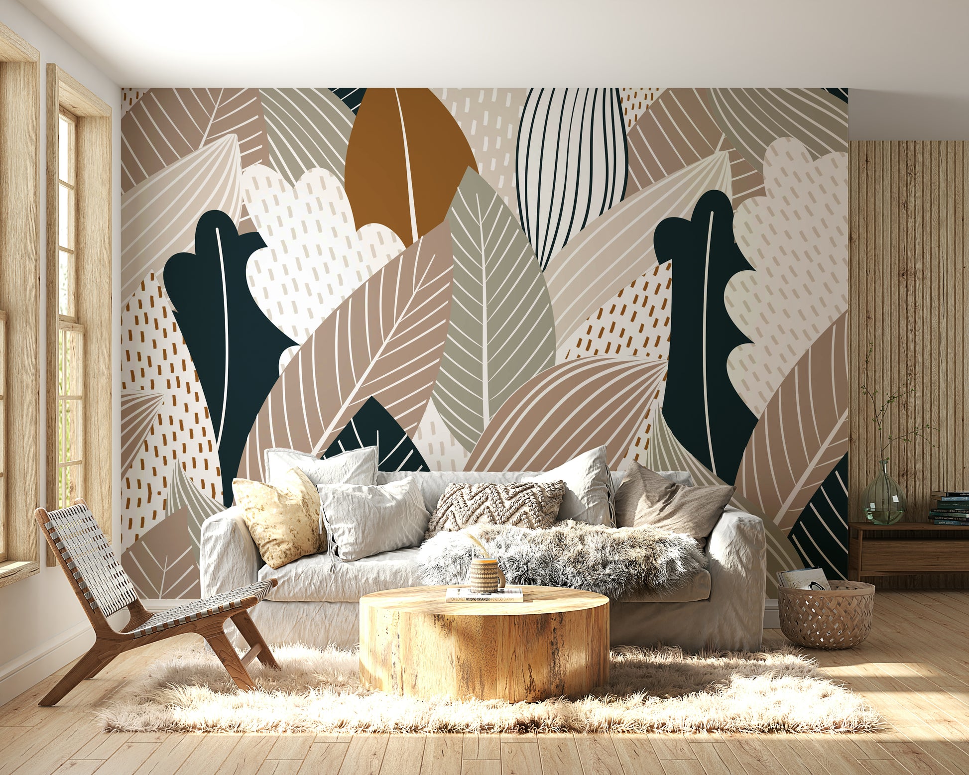 The design has a beautiful, natural aesthetic.

