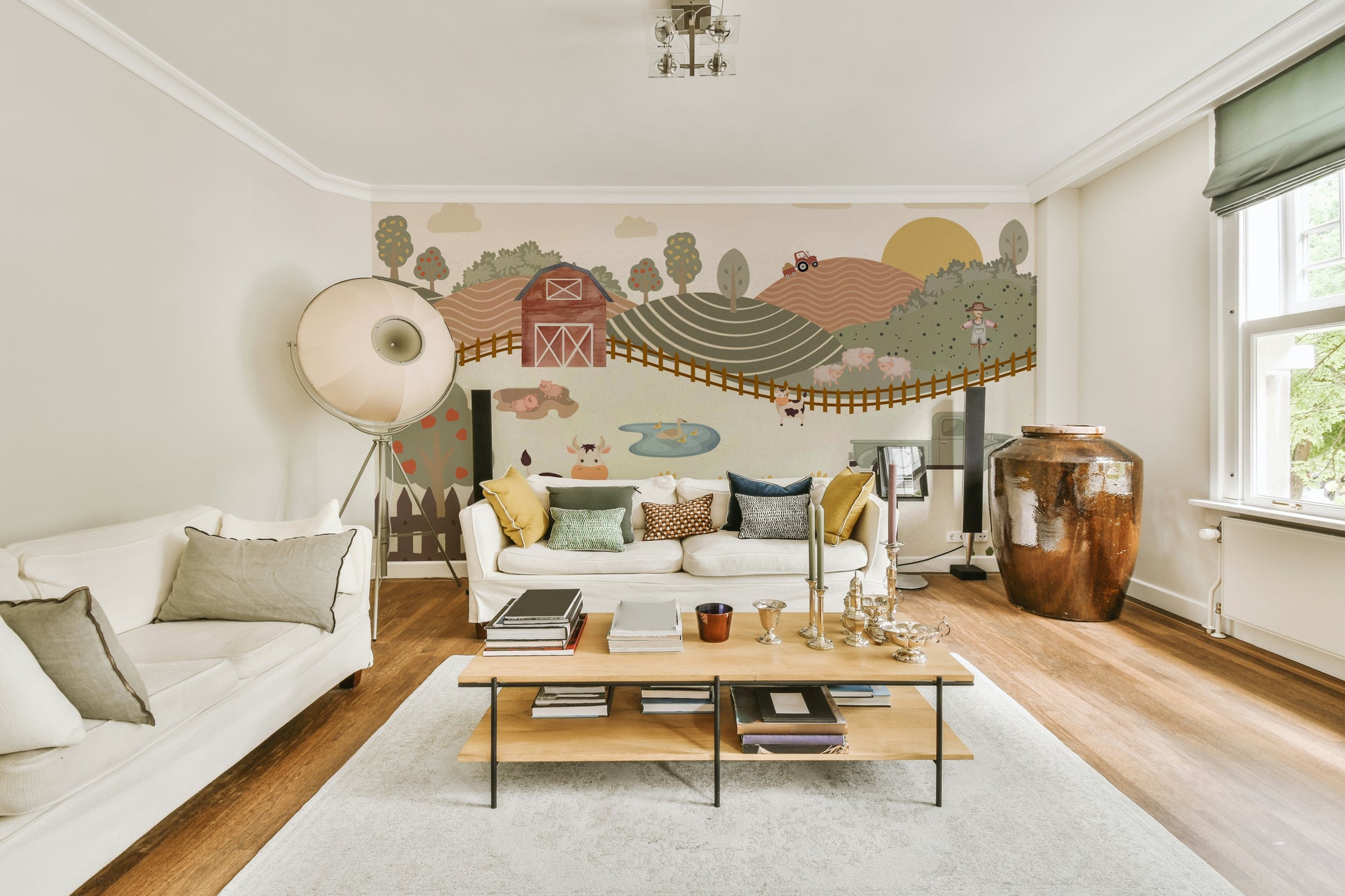 The design has a beautiful, artistic aesthetic.

