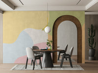 The shapes have rounded edges and a gentle feel.

