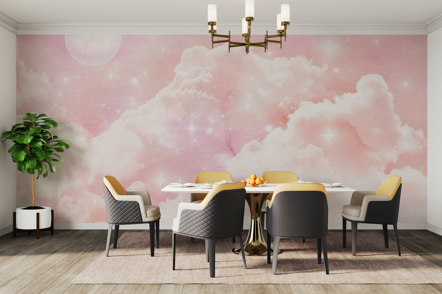 The composition is a wide, landscape view of the sky.

