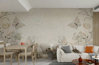 The design features graceful, peaceful flying elements.

