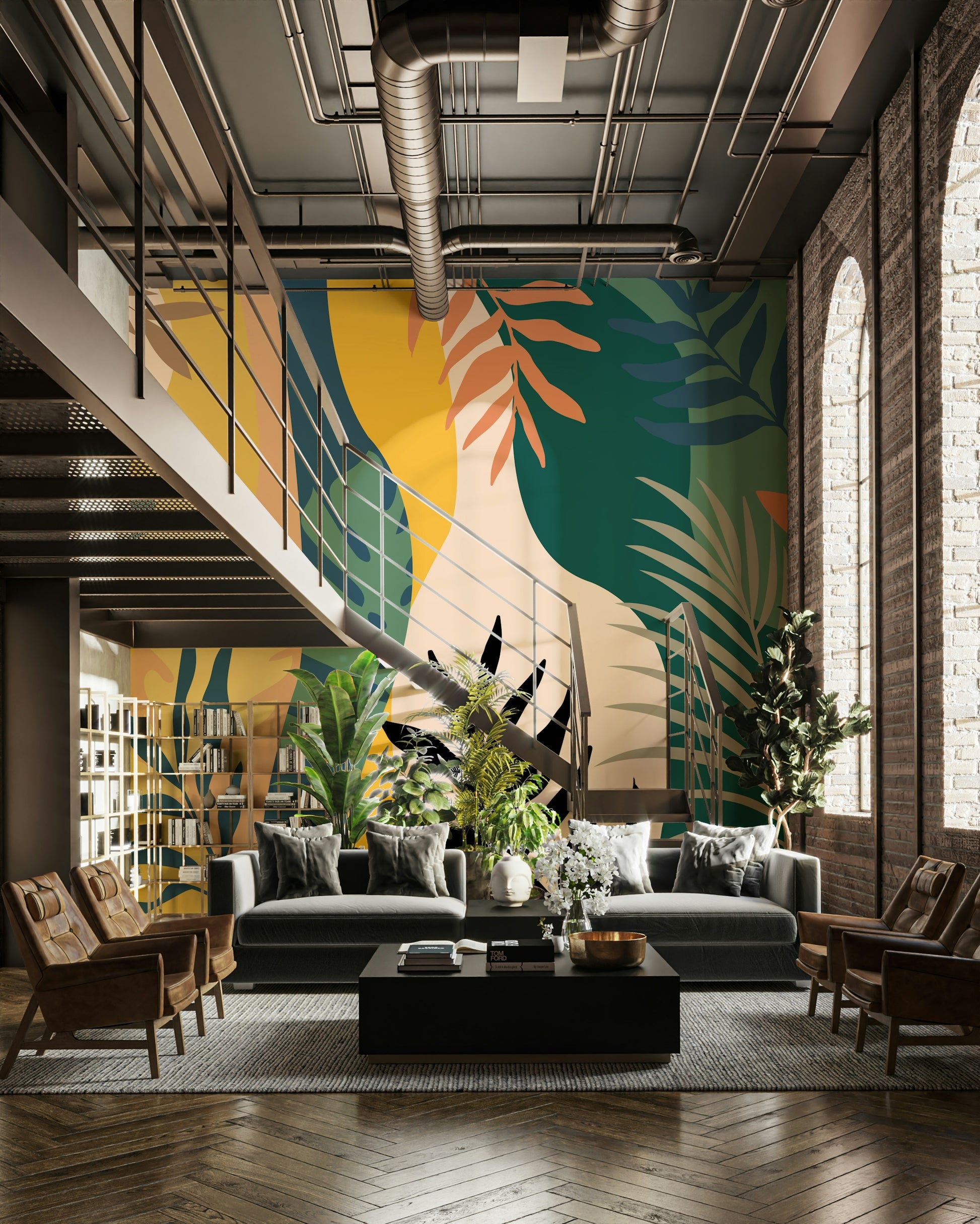 The design feels minimalist and organic.

