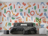 The design features a graceful pattern of soft, organic shapes.

