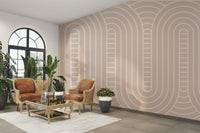 The composition is a structured, repeating pattern.

