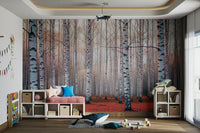 The colors are warm and soft, with orange, red, and yellow hues.

