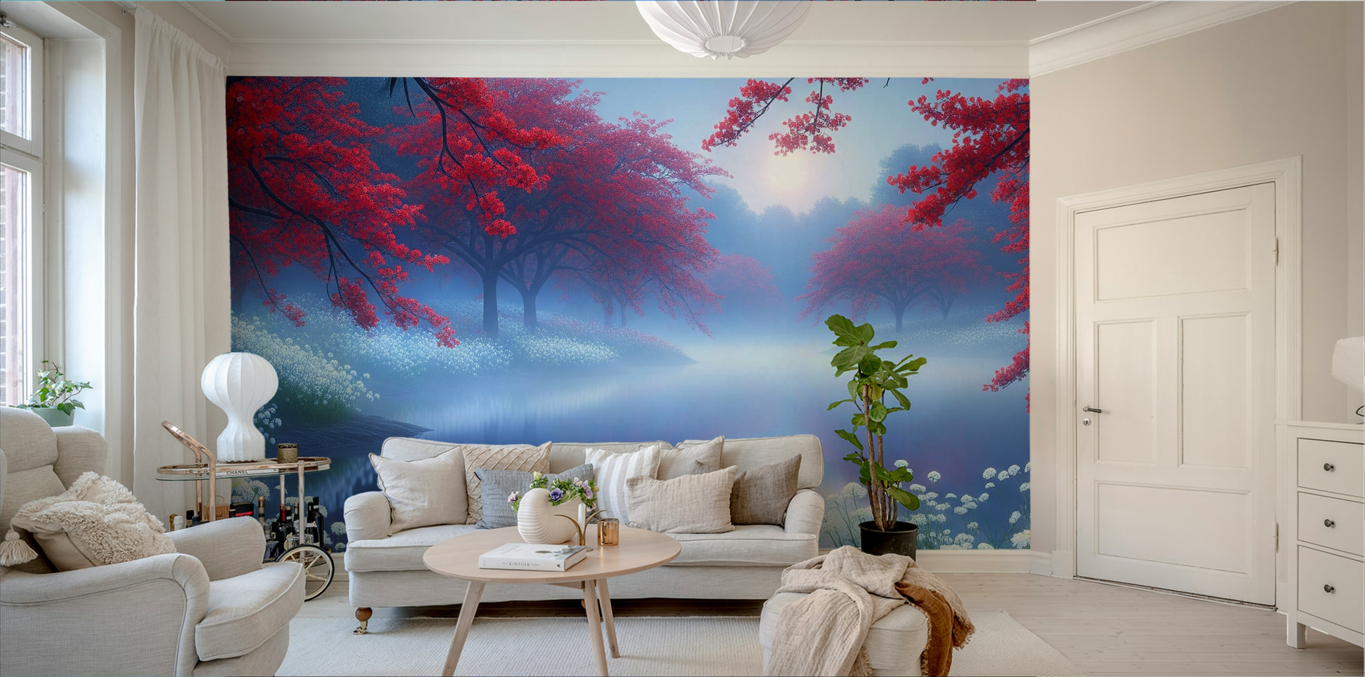 The design has a beautiful, artistic aesthetic.

