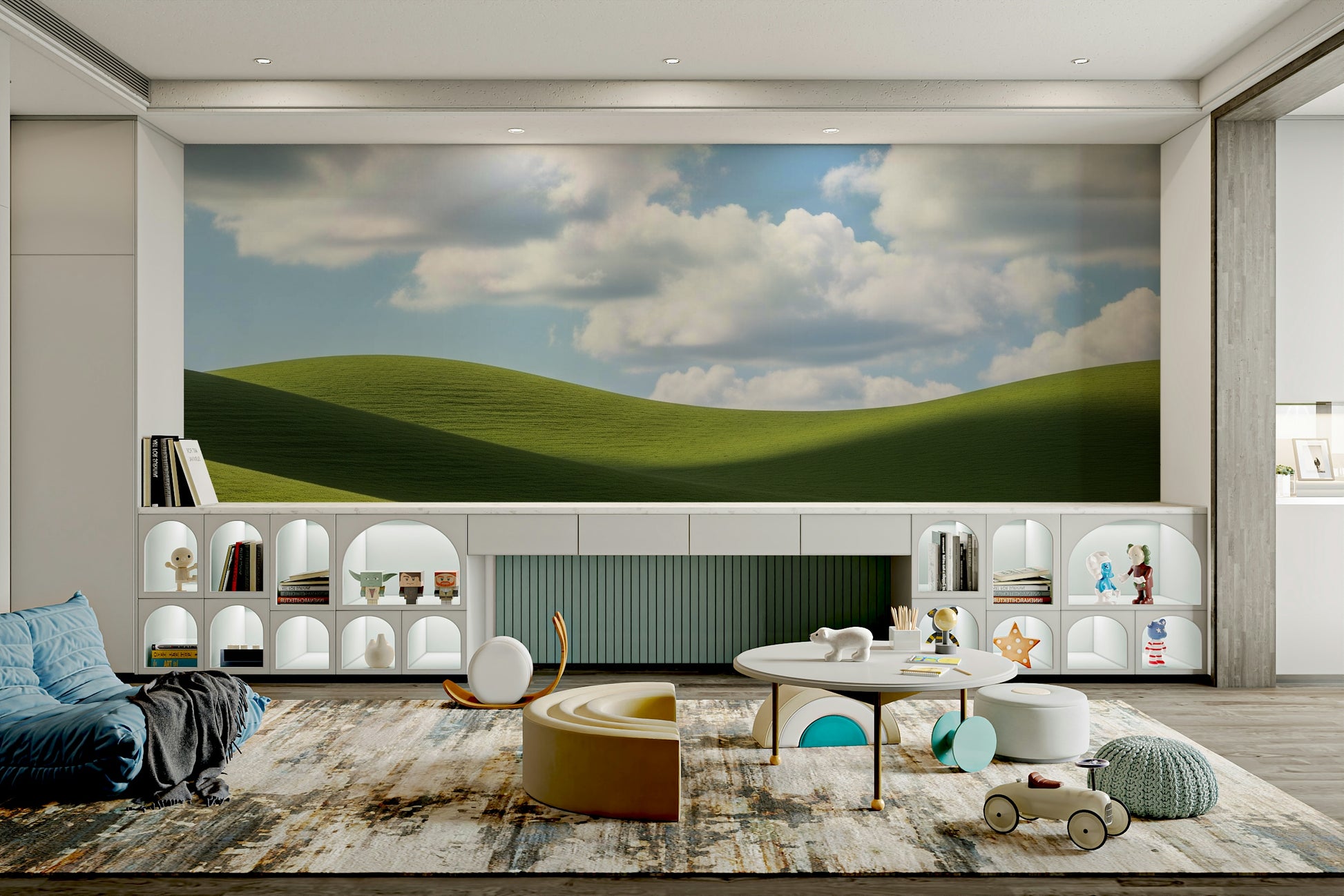 The image feels peaceful and restful.

