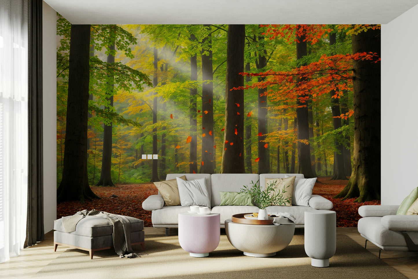 The design has a beautiful, artistic aesthetic.

