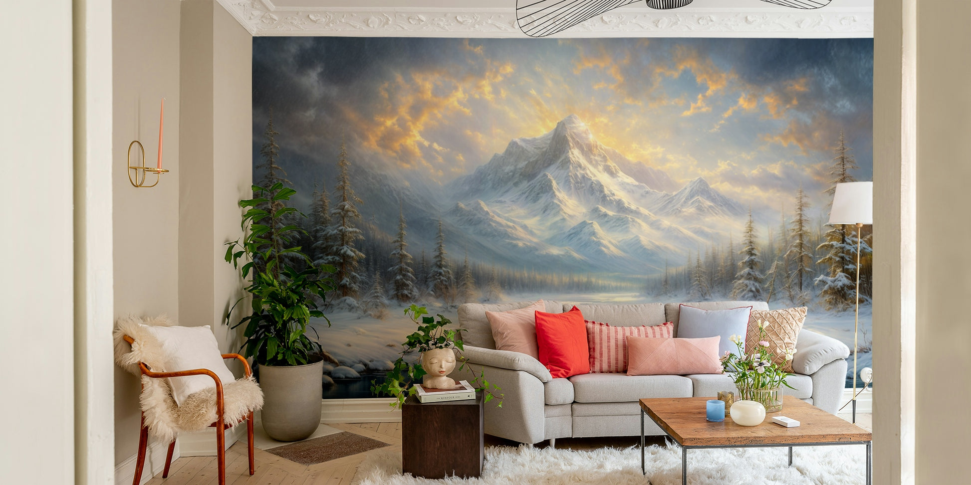 The design has a beautiful, artistic aesthetic.

