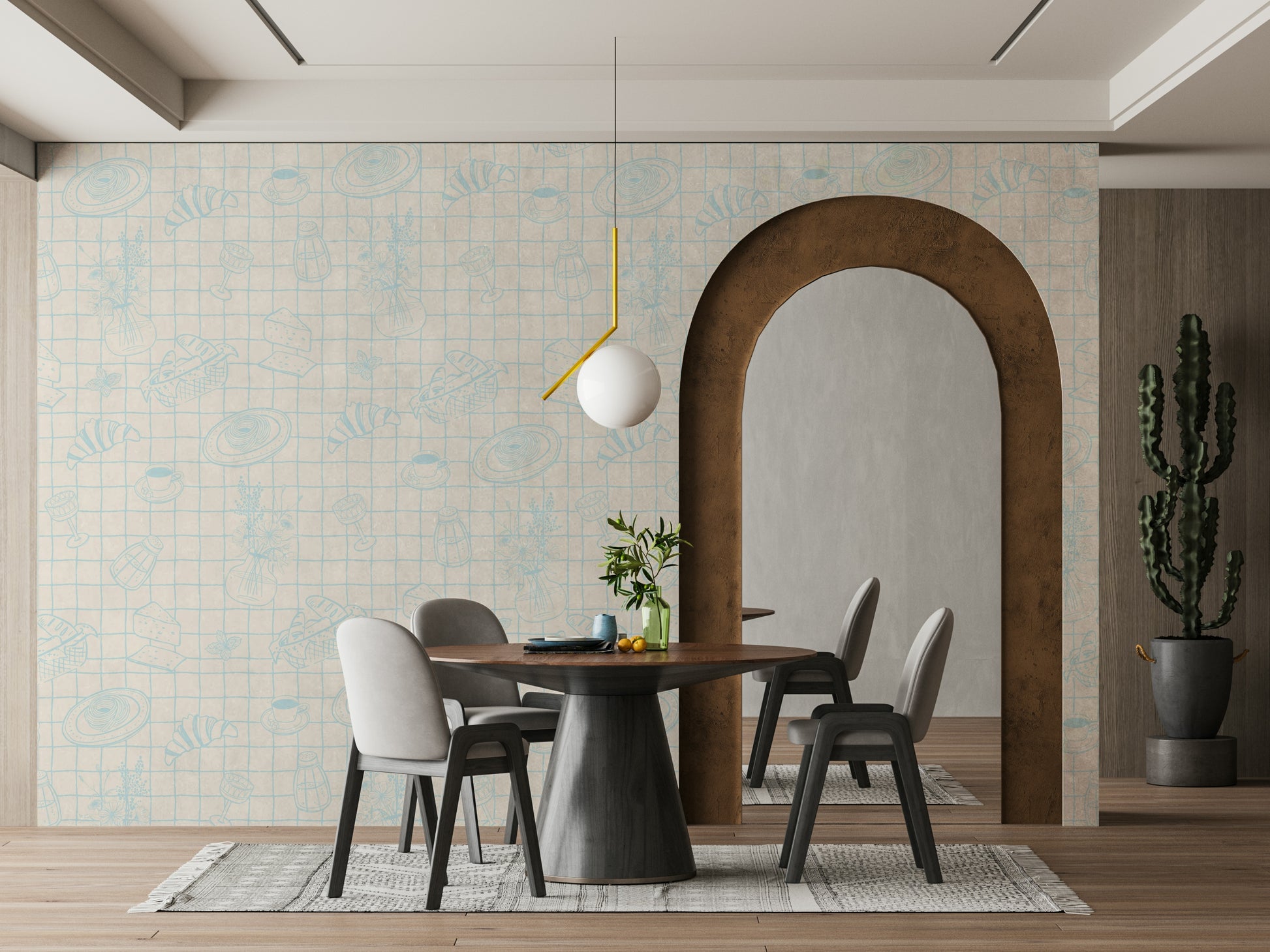 The design has a beautiful, artistic aesthetic.

