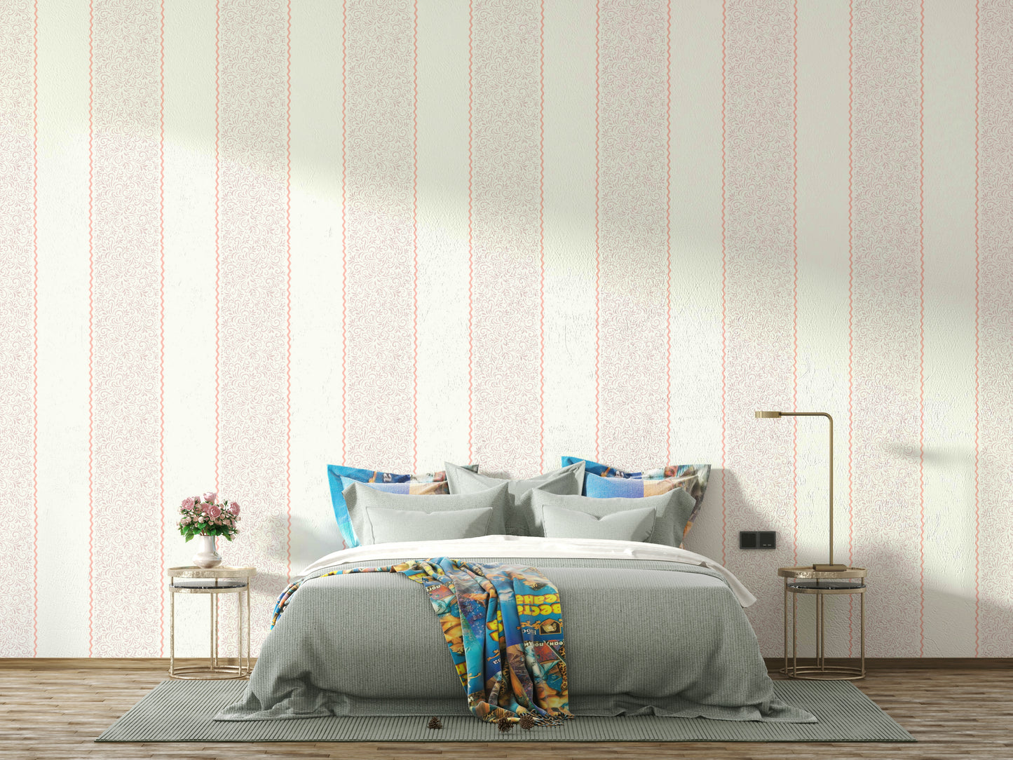 The composition is a harmonious, layered pattern.

