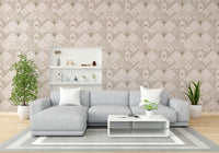 A peaceful wallpaper with a modern, geometric design.

