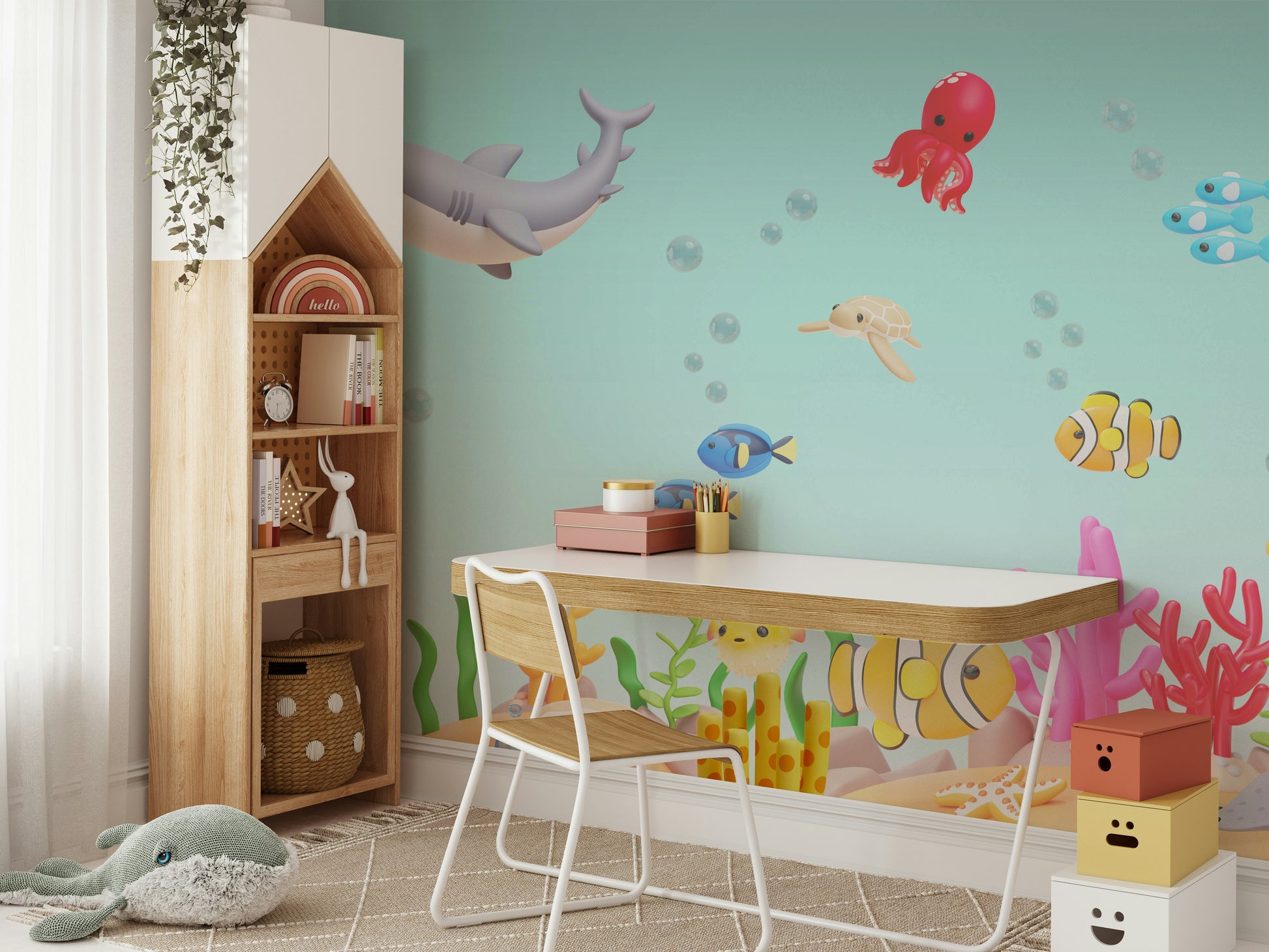 The design has a beautiful, artistic aesthetic.

