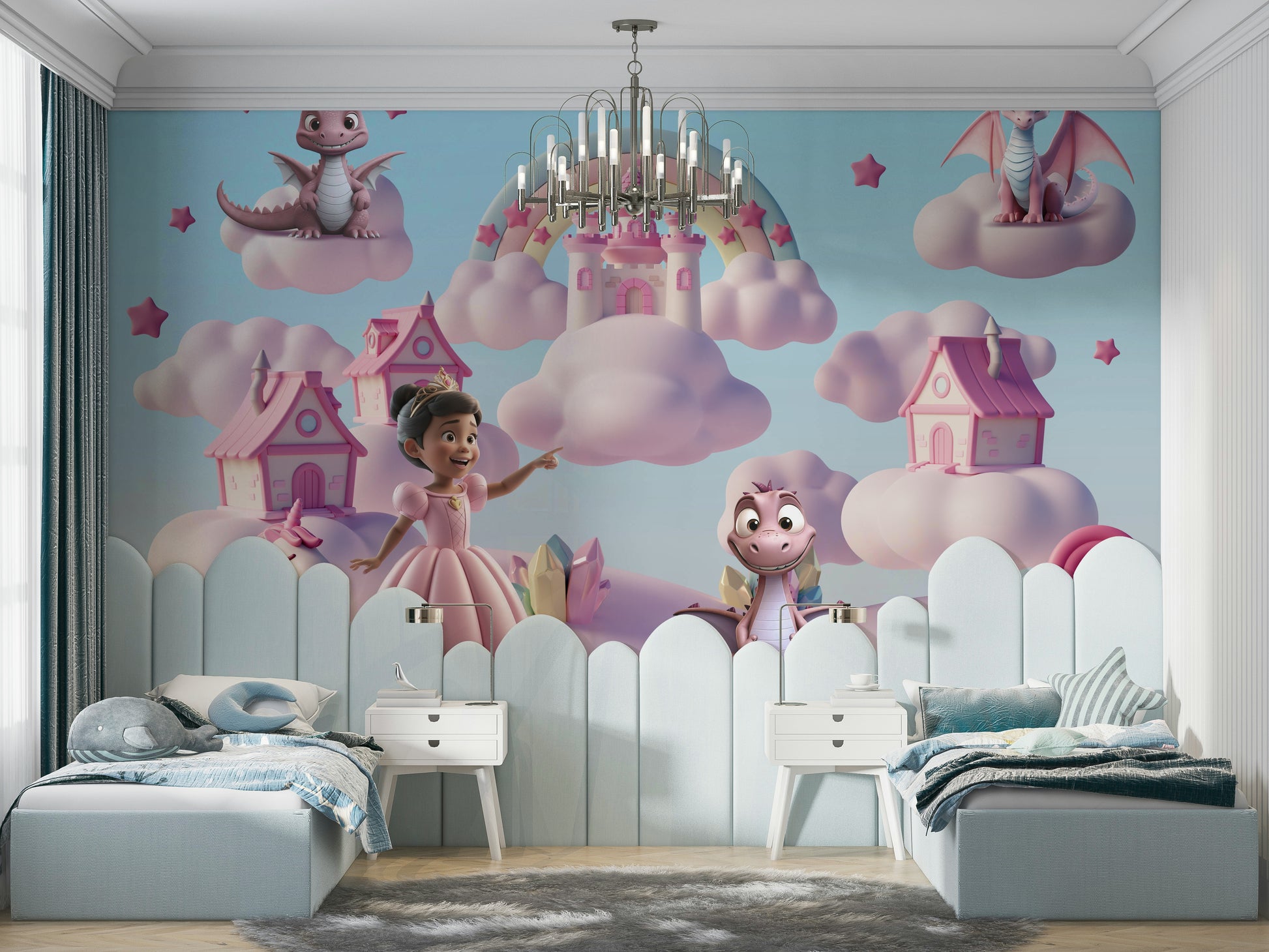 The composition is a fun, whimsical scene.

