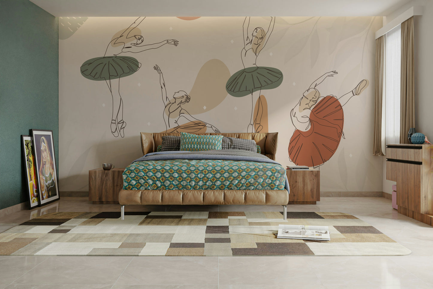 The colors are gentle and soft, with a pastel, pink and white palette.

